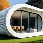 Home 10 3D 프린팅 건축 혁명 - **Prompt: The Pinnacle of Architectural Innovation**
A futuristic and uniquely designed 3D print...
