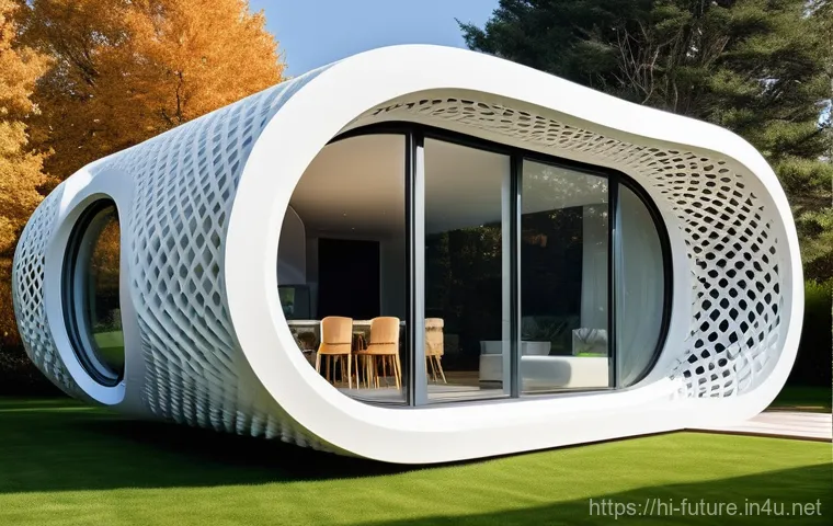 3D 프린팅 건축 혁명 - **Prompt: The Pinnacle of Architectural Innovation**
    A futuristic and uniquely designed 3D print...